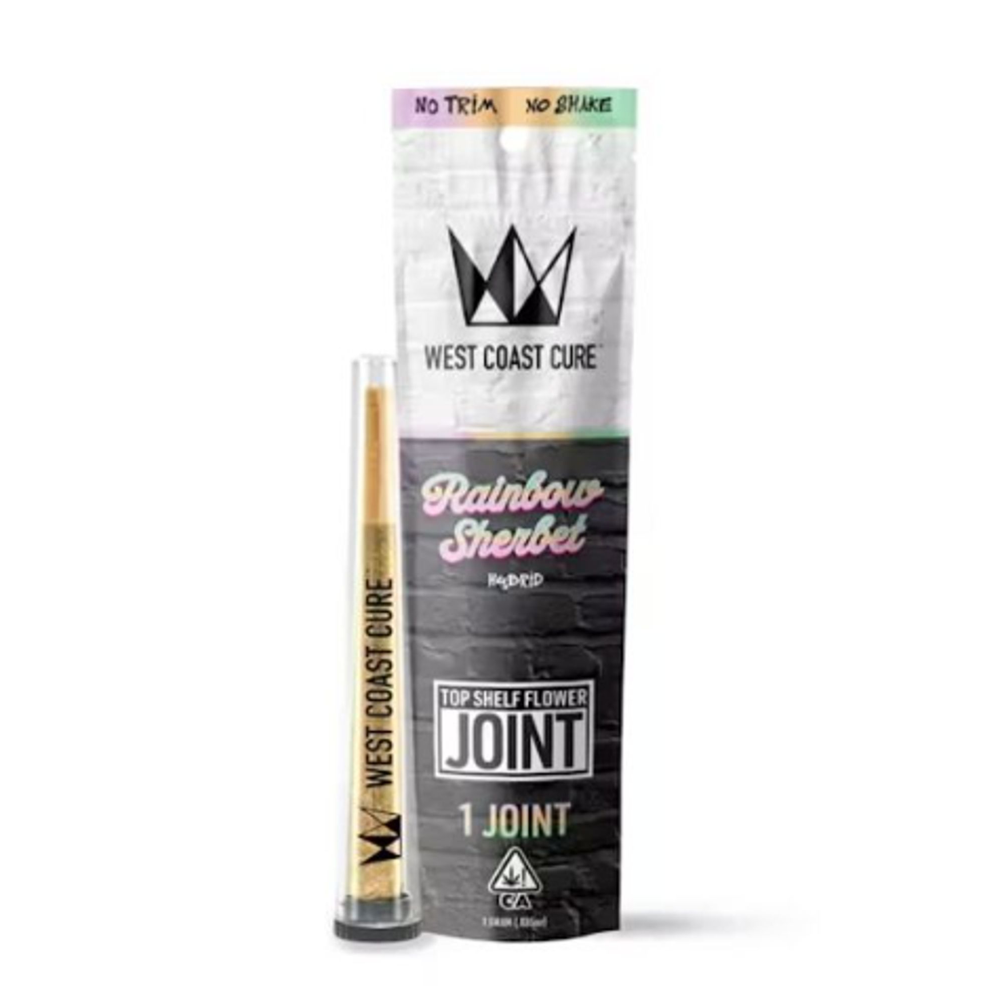 WEST COAST CURE - INDOOR PREROLL - RAINBOW SHERBET - 1G